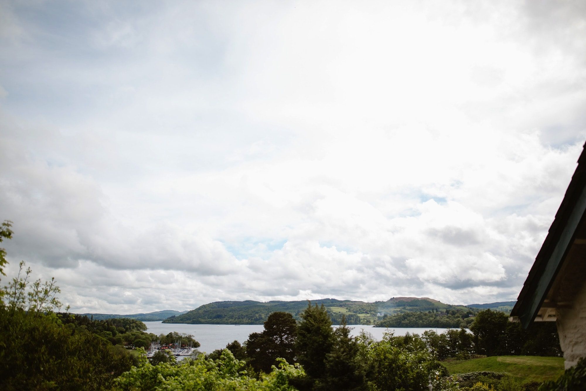 View of Lake Windermere from the grounds of The Samling Hotel