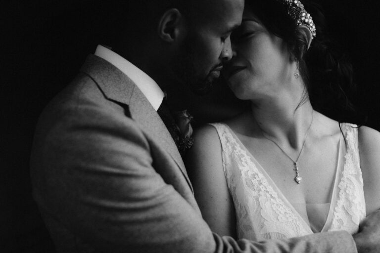 Bride & Groom kissing