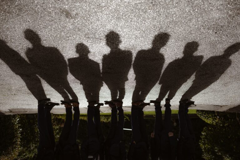 Shadows of Groom & Groomsmen